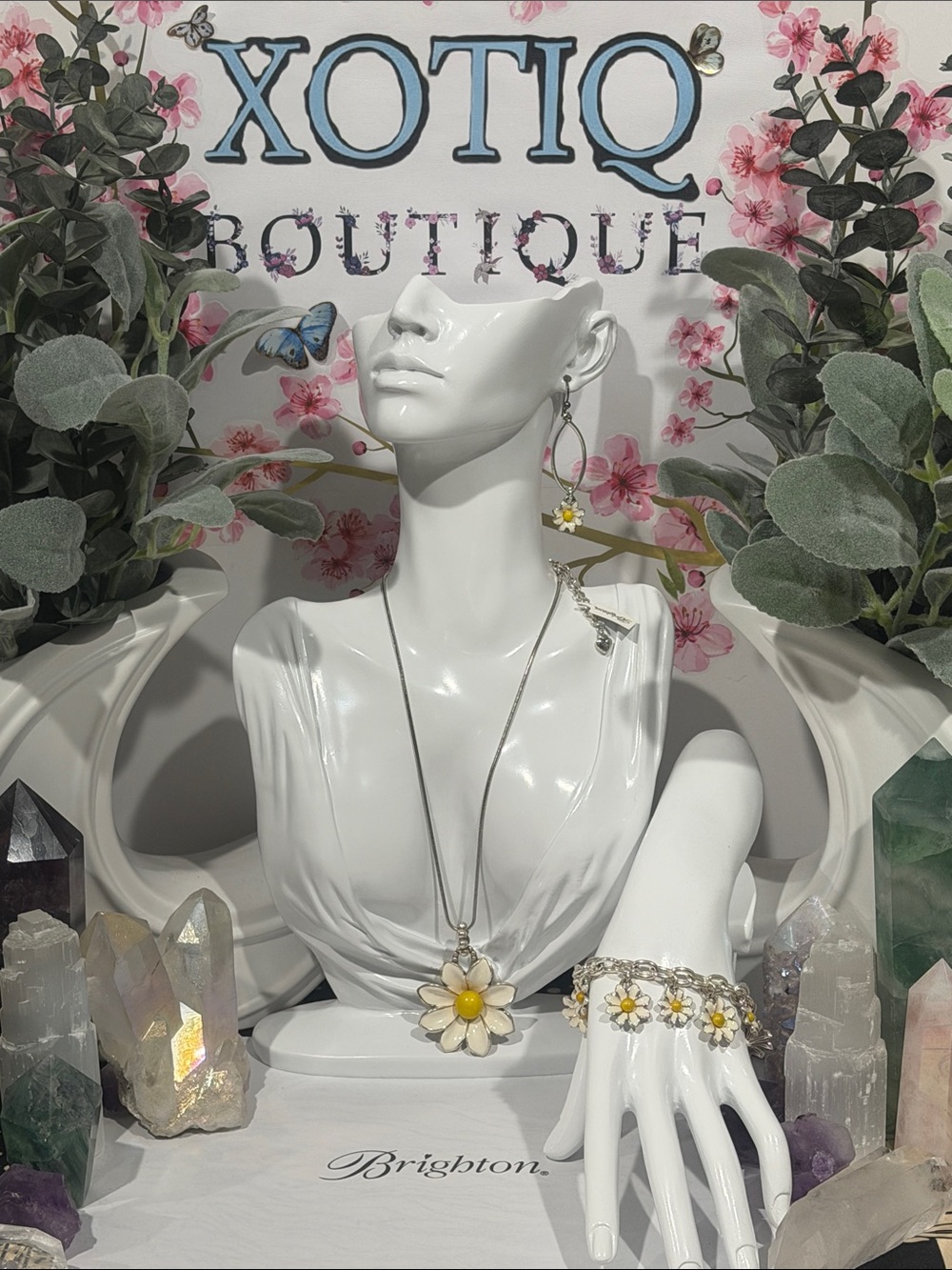 🌼 5 PC NWT RARE BRIGHTON ‘Sunny Days’ Necklace & matching jewelery set!